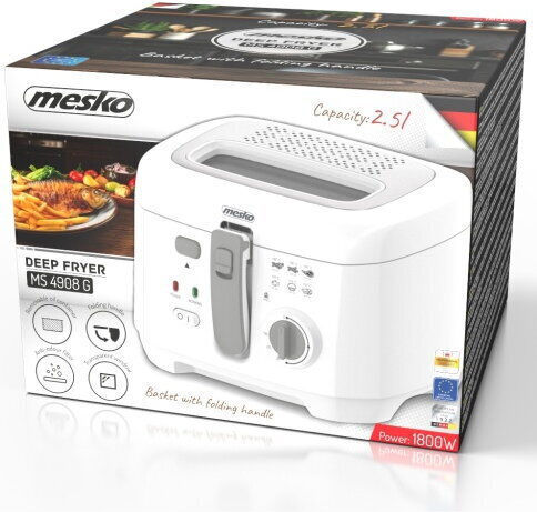 Mesko MS 4908 Фритюрница 2.5lt Бяла