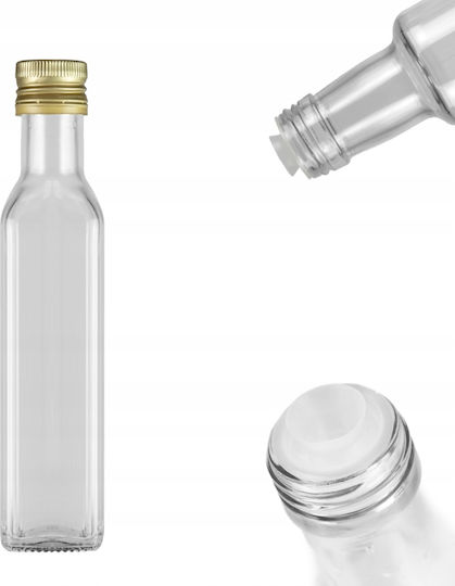 10x Μπουκάλι Marasca Δοσομετρητή Άχρωμο 250 Ml Ελαιόλαδο Βάμματα Κρασί