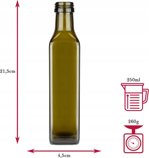 10 Бутилки Marasca 250ml Дозатор За Зехтин