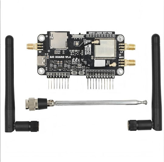 Placă de Extindere 3 în 1 Nrf24 Esp32 Flipper Zero Cc1101 Modul 2.4g Wifi Slot Card Sd Firmware Marauder Preinstalat
