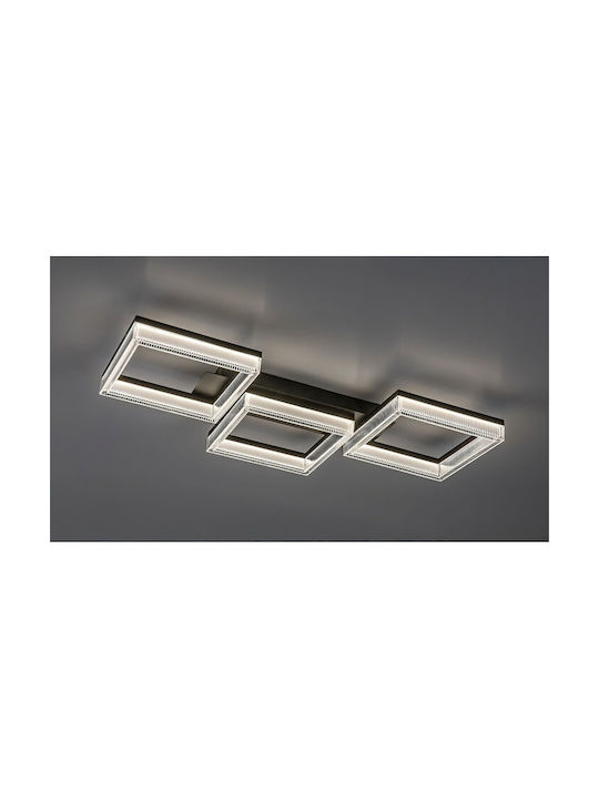 Rabalux Smart Deckenleuchte montieren 70cm Schwarz mit Integrierte LED und Fernbedienung