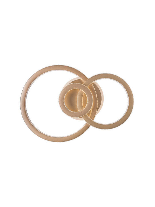 Rabalux Smart Deckenleuchte montieren 52cm Gold mit Integrierte LED und Fernbedienung
