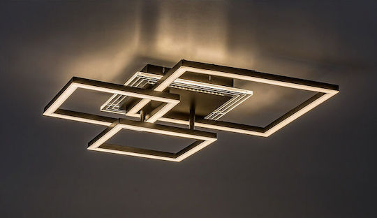 Rabalux Smart Luminiță De Tavan Montată 50cm Neagră Cu LED Integrat