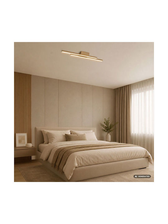 Rabalux Smart Deckenleuchte Gold mit Integrierter LED