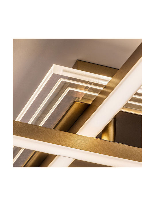Rabalux Smart Deckenleuchte montieren 70cm Gold mit Integrierte LED