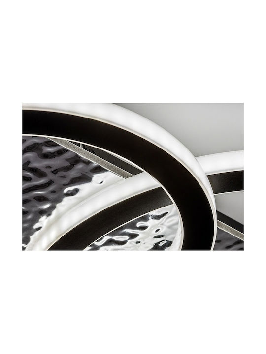 Rabalux Smart Deckenleuchte montieren 58cm Schwarz mit Integrierte LED und Fernbedienung