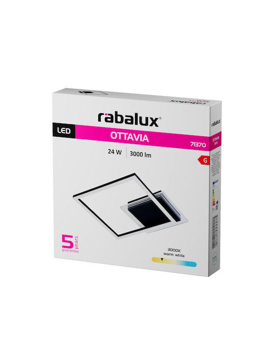 Rabalux Smart Deckenleuchte montieren 37.5cm Schwarz mit Integrierte LED
