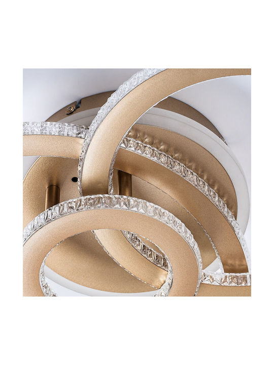 Rabalux Smart Deckenleuchte montieren 52cm Gold mit Integrierte LED und Fernbedienung