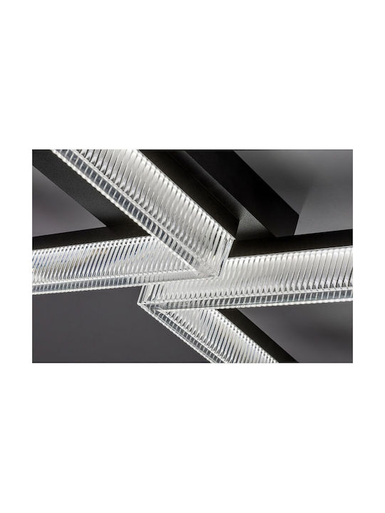 Rabalux Smart Deckenleuchte montieren 70cm Schwarz mit Integrierte LED und Fernbedienung
