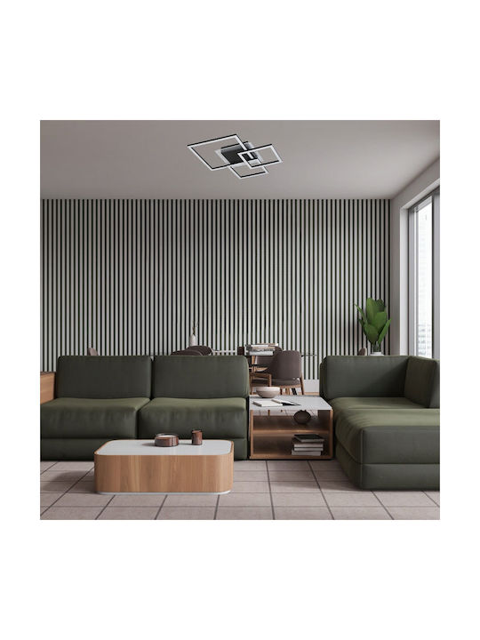 Rabalux Smart Deckenleuchte montieren 50cm Schwarz mit Integrierte LED