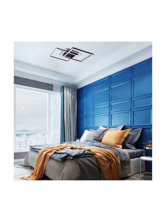 Rabalux Smart Deckenleuchte montieren 70cm Schwarz mit Integrierte LED