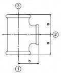 Straight Tee Odlewnia Zawiercie 1/2" Galvanized