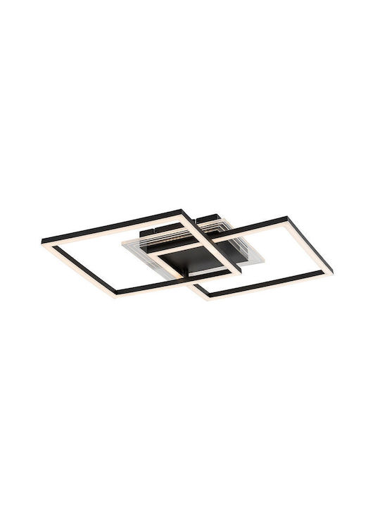 Rabalux Smart Deckenleuchte montieren 70cm Schwarz mit Integrierte LED