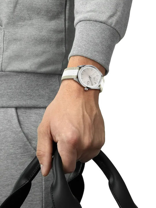 Tissot Pr 100 Мъжки Часовник 40mm На Батерия с Сива Текстилна Каишка