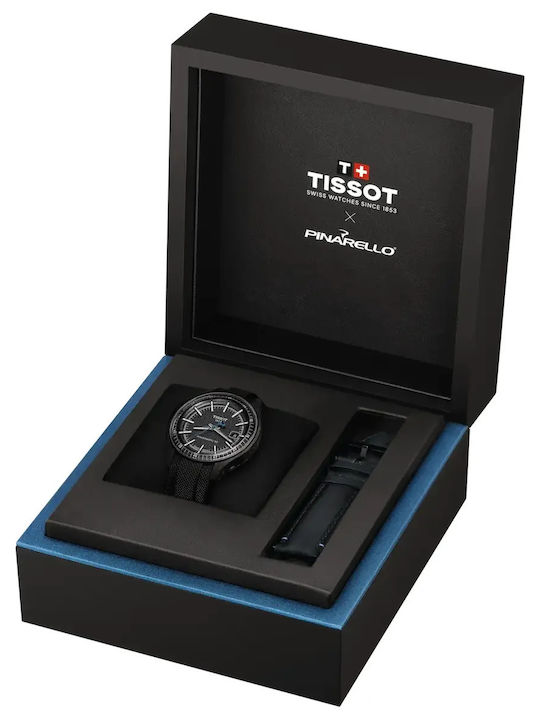 Tissot Мъжки Часовник 43mm На Батерия с Черен Металик Браслет