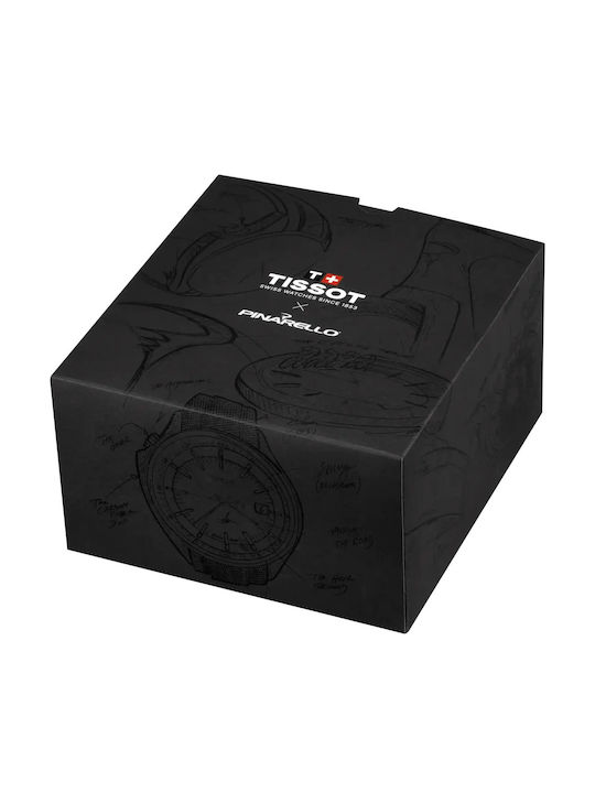 Tissot Мъжки Часовник 43mm На Батерия с Черен Металик Браслет