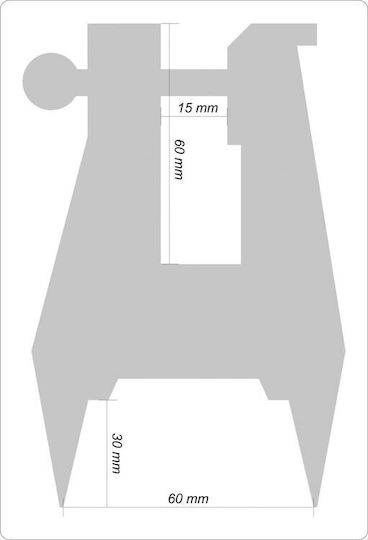 Yato Фиксирана менгеме с максимално отваряне 60mm