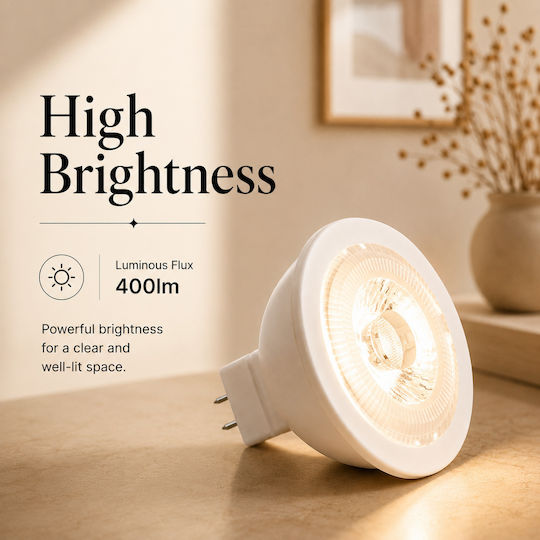 Lightplanet Bec Bec LED 5W și Formă MR16 Alb Cald