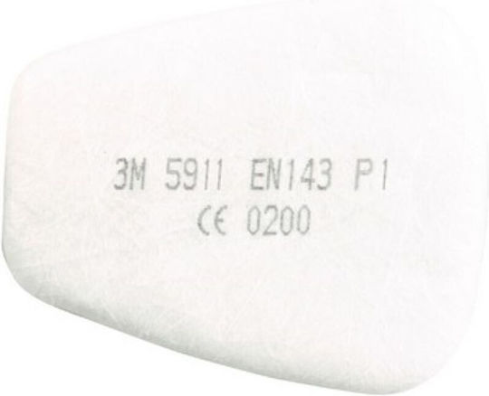 Set Mască de Protecție Respiratorie 3M-6200 2 Buc 3M-6051 Filtre 3M-5911 Prefiltre 3M-501 Capace
