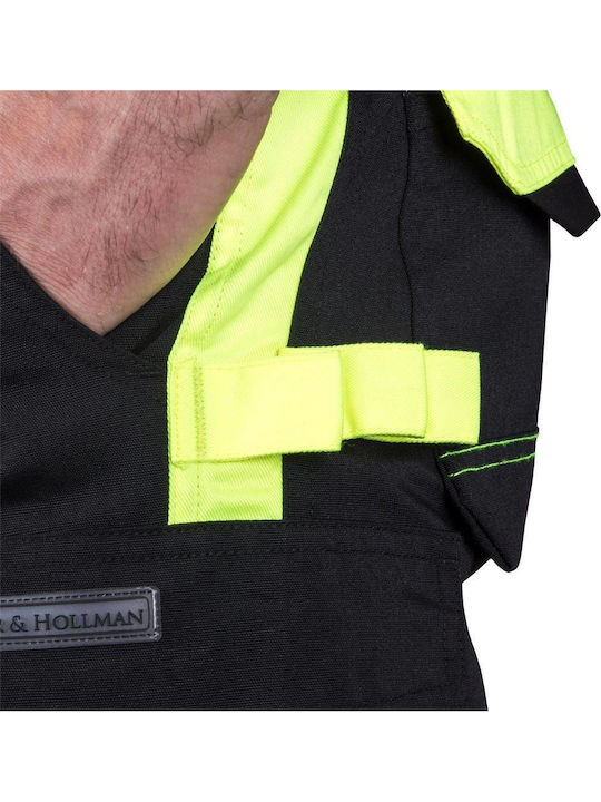 L.hollman Reflective Work Bermuda Black