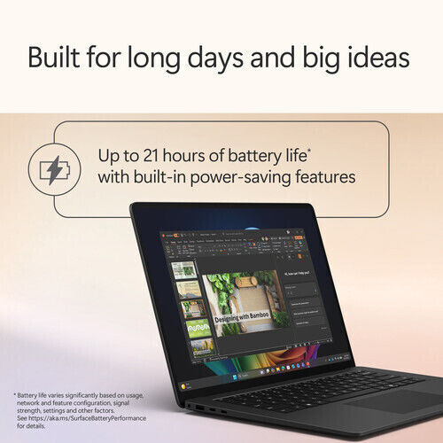 Microsoft Surface 15" FHD Тъчскрийн 120Hz (Ultra X7-368H/32GB/256GB SSD/W11 Pro) (US Клавиатура)