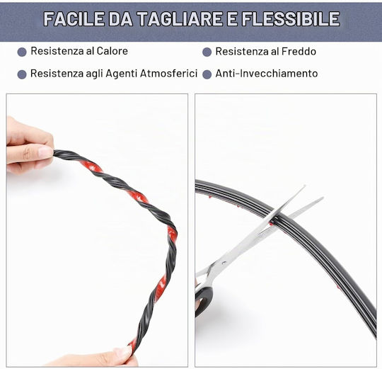 Opritor de curent de aer Bandă adezivă pentru ușă / fereastră în culoare neagră 10mx1cm