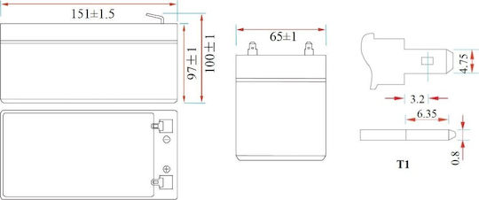 MW Power Werkzeugbatterie 12.8V mit Batteriekapazität 6Ah