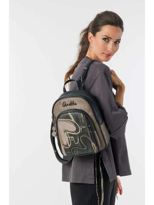 Damen Handtasche Rucksack Mehrfarbig