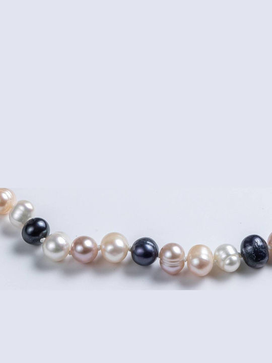 Cuoro Necklace with Pearls