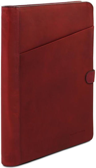 Leder Dokumentenmappe Adriano Rote