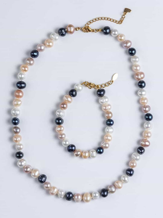 Cuoro Damen Armband mit Perlen