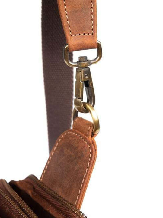 Leder Herren Schulter / Crossbody Braun Tasche