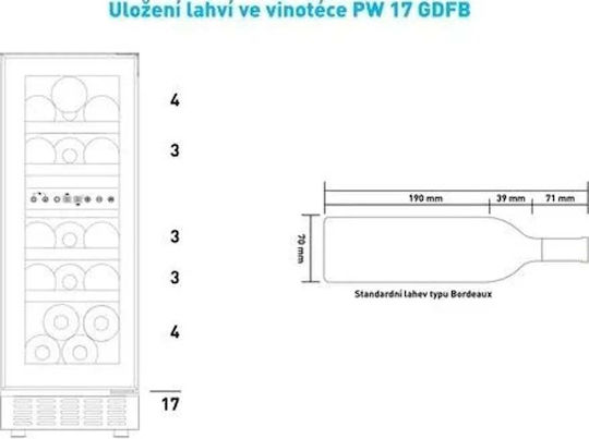 Philco Охладител за вино 17 бутилки