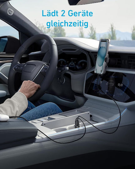 Anker Defender Autoladegerät 30W Schnellladen mit Anschlüssen: 1xUSB-A 1xType-C
