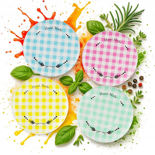 100x Capace Fi 43 Pastelate Handmade Capace Borcane Sticle Suc
