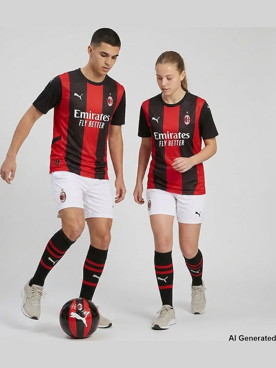 AC Milan 26/27 Домашен Детски Комплект Футболна Екипировка