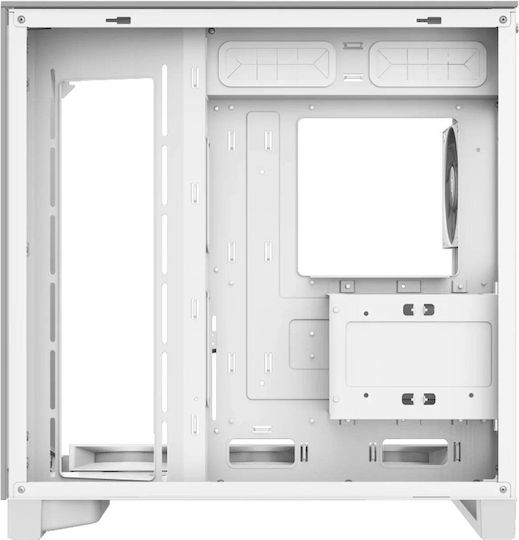 GameMax NEX C56 VC WH Геймърско Midi Tower Куτί за Компютър със Страничен Прозорец Бял