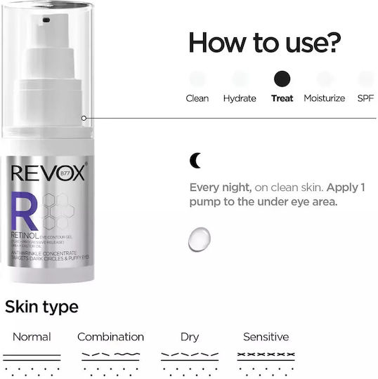 Revox Ретинол Околоочен Крем за Против Стареене 30ml