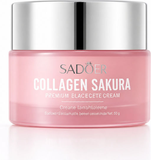 Sadoer Collagen Sakura Fermitate Elasticitate Light Cremă de Față pentru Hidratare și Strălucire 50gr