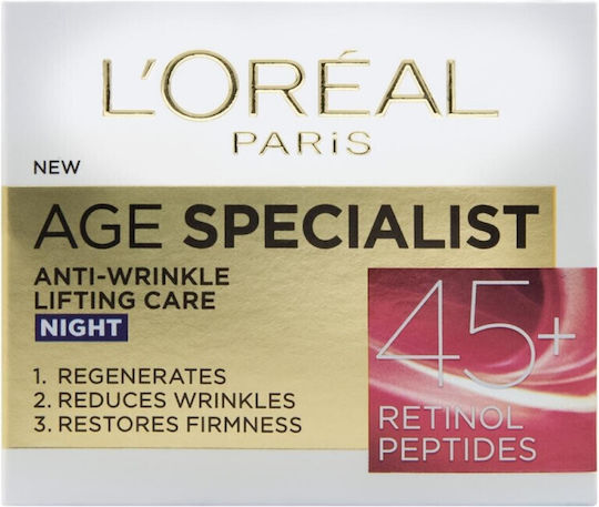L'Oreal Paris Age Specialist Face Cream Night For Moisturizing Anti-Aging & Firming 50ml