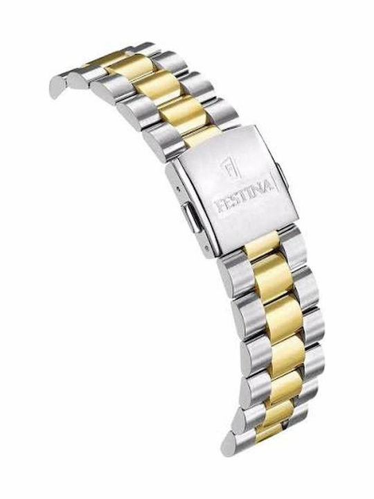 Festina Ceas bărbătesc cu baterie și brățară metalică argintie