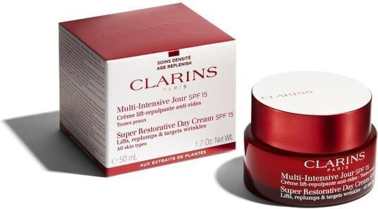 Clarins Cremă Hidratantă Restauratoare de Față de Zi cu Factor de Protecție Solară SPF15 50ml