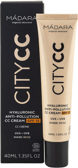 CC Cremă de Hidratare pentru Față de Zi cu SPF15 și Acid Hialuronic 40ml