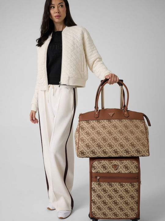 Guess Reise Koffer Kabine Cognac Höhe 53cm Guess Reise Koffer Kabine Cognac Höhe 53cm