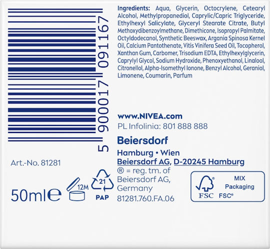 Nivea Anti-Wrinkle + Revitalizing Creme Gesicht Tag mit SPF15 50ml