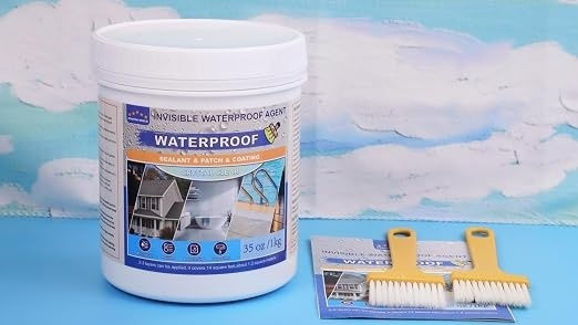 Soluție Hidroizolantă Lichidă Transparentă 1 Kg 35 Oz Strat Imperceptibil de Etanșare Pe Bază de Apă Împotriva Scurgerilor Pentru Acoperiș Baie Rosturi de Gresie Pereți Terase Interior Exterior