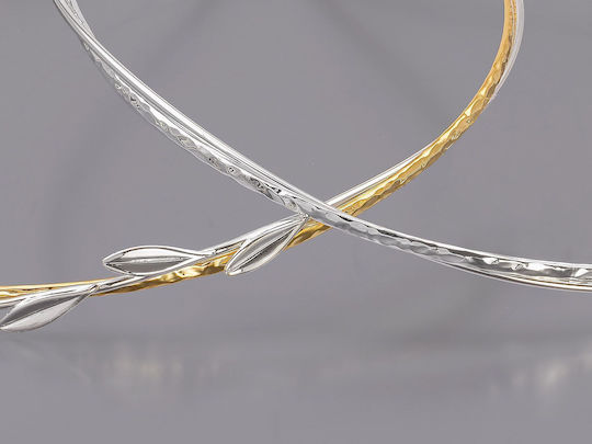 Handgefertigte Hochzeitskronen Versilbert 1160 Silber