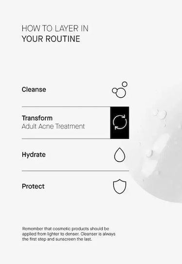 Transparent Lab Adult Acne Treatment Cream Face 30ml