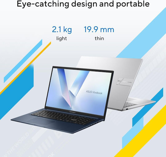 Asus Vivobook 17 X1704MA-AU035 17.3" FHD (Core 7-150U/16GB/512GB SSD/No OS) (US Keyboard)