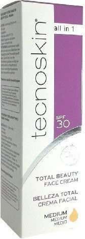 Tecnoskin Total Beauty CC Light Face Day Cream with SPF30 for Moisturizing & Anti-aging with Collagen 50ml